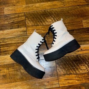 White Platform Boots